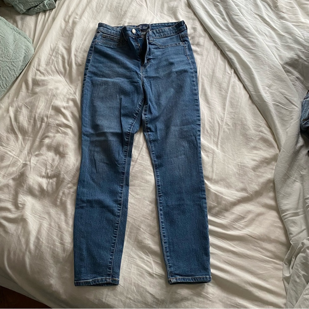 Gap High-Rise Favorite Jegging 6/28 Slim Fit Women's Jeans in Dark Blue